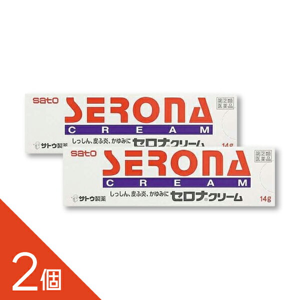 【セルフメディケーション税制対象商品】 セロナクリーム【指定第2類医薬品】 しっしん、皮ふ炎、かゆみに ●しっしん、皮ふ炎、かぶれなどの炎症やかゆみに効果をあらわす、ヒドロコルチゾン酪酸エステルを配合したクリームです。 ●のびがよく、ベタつかないクリームです。顔、腕などの露出部に塗布しても目立ちません。 【用法・用量】 1日数回、患部に適量を塗布します。 佐藤製薬 ------------------ 医薬品の使用期限 1年以上の使用期限のものを販売しております。 ------------------ 【効能】 しっしん、皮ふ炎、かぶれ、かゆみ、虫さされ、あせも、じんましん。 ●使用上の注意 ■■してはいけないこと■■ (守らないと現在の症状が悪化したり、副作用が起こりやすくなります) 1.次の部位には使用しないでください 水痘(水ぼうそう)、みずむし・たむし等又は化膿している患部。 2.顔面には、広範囲に使用しないでください 3.長期連用しないでください ■■相談すること■■ 1.次の人は使用前に医師、薬剤師又は登録販売者にご相談ください (1)医師の治療を受けている人。 (2)妊婦又は妊娠していると思われる人。 (3)薬などによりアレルギー症状を起こしたことがある人。 (4)患部が広範囲の人。 (5)湿潤やただれのひどい人。 2.使用後、次の症状があらわれた場合は副作用の可能性がありますので、直ちに使用を中止し、 この文書を持って医師、薬剤師又は登録販売者にご相談ください 関係部位・・・症状 皮膚・・・発疹・発赤、かゆみ 皮膚(患部)・・・みずむし・たむし等の白癬、にきび、化膿症状、 持続的な刺激感 3.5~6日間使用しても症状がよくならない場合は使用を中止し、この文書を持って医師、薬剤師又は登録販売者にご相談ください ●効能・効果 湿疹、皮膚炎、かぶれ、かゆみ、虫さされ、あせも、じんましん ●用法・用量 1日数回、患部に適量を塗布します。 <用法・用量に関連する注意> (1)定められた用法・用量を厳守してください。 (2)小児に使用させる場合には、保護者の指導監督のもとに使用させてください。 (3)目に入らないように注意してください。万一、目に入った場合には、すぐに水又はぬるま湯で洗ってください。 なお、症状が重い場合には、眼科医の診療を受けてください。 (4)外用にのみ使用してください。 ●成分・分量 成分・・・分量・・・働き ヒドロコルチゾン酪酸エステル・・・0.05% ・・・しっしん、皮ふ炎、かぶれなどの炎症を抑えます。 添加物として、クエン酸、クエン酸Na、パラベン、セタノール、 ポリオキシエチレンセチルエーテル、ワセリン、流動パラフィンを含有します。 ●保管及び取扱いの注意 (1)直射日光の当たらない湿気の少ない涼しい所に密栓して保管してください。 (2)小児の手の届かない所に保管してください。 (3)他の容器に入れ替えないでください。 (誤用の原因になったり品質が変わるおそれがあります。) (4)使用期限をすぎた製品は、使用しないでください。 [その他の添付文書記載内容] ◎お手当のアドバイス 1.患部を清潔にしたのち、セロナクリームを塗布します。 2.指先で強くこすらないように薄く塗布します。 3.治りかけてきたら、回数をへらしてください。 ●お問い合わせ先 本製品についてのお問い合わせは、お買い求めのお店又は下記にお願い申し上げます。 佐藤製薬株式会社 お客様相談窓口 東京都港区元赤坂1丁目5番27号 03-5412-7393 9:00~17:00(土、日、祝日を除く) ―――――――――――――――――――――――― 広告文責 株式会社シーディ 電話：0120-19-9989 受付時間：10：00〜17：00(土・日・祝日を除く) ※パッケージデザイン等、予告なく変更されることがあります。 ご了承ください。