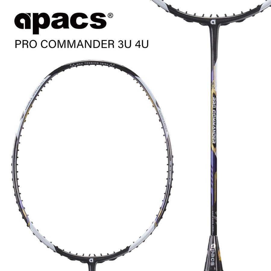 APACS PRO COMMANDER バドミントン ラケット アパックス バドミントンラケット 38ポンド