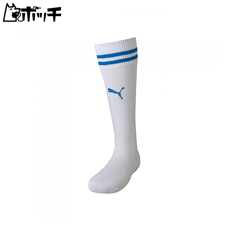 プーマ ジャパン ラインイリ ストッキング 729881 10 ホワイト/エレクトリック ブルー PUMA ユニセックス サッカー