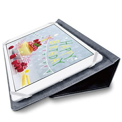 エレコム タブレット汎用/手帳型ケース/ソフトレザー/2アングル/ペンホルダー/8.5〜11.5inch/ブラック TB-10SPG2LBK