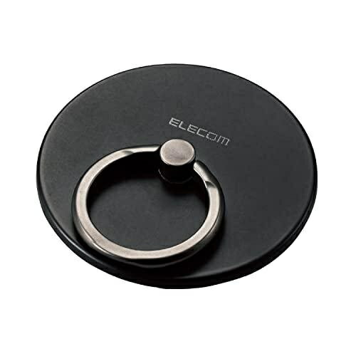 エレコム マグネットスマホリング/薄型/MAGKEEP/ブラック P-STRMKMSLBK