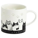 蛍彫りマグ猫3兄弟 背伸び