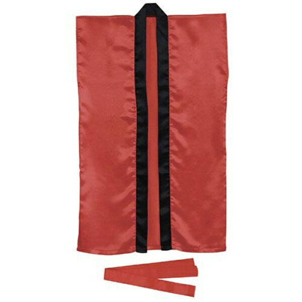 ARTEC サテンロングハッピ 赤 J(ハチマキ付) ATC14424