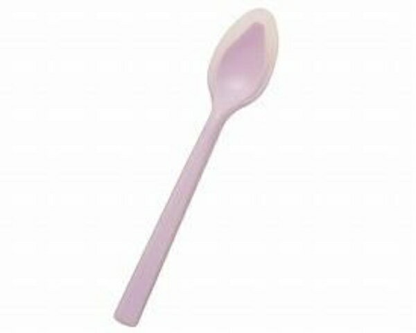 口あたりやさしいスプーン　一体深型・小/KU-06　ピンク