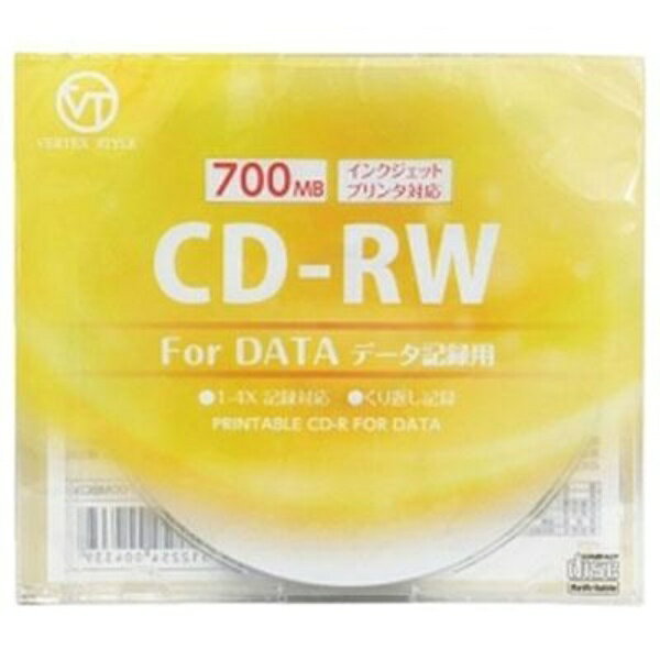 VERTEX CD-RW(Data) 繰り返し記録用 700MB 1