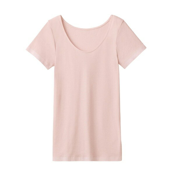 GUNZE(グンゼ) クールマジック 部屋干しクイック 2分袖　スモークピンク　LL（2L）