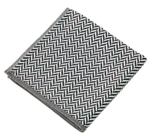 楠橋紋織 くすばしタオル わた音 ヘリンボン ハンカチタオル 25cm×25cm ダークグレー 1-65608-86-DGY