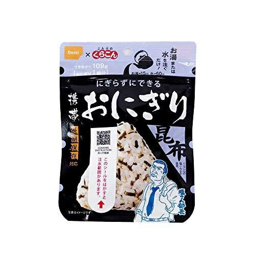 尾西 携帯おにぎり(長期保存対応) 昆布 22344701