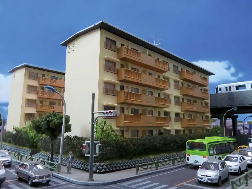 2216 グリーンマックス Nゲージ 未塗装ストラクチャーキット 公団住宅