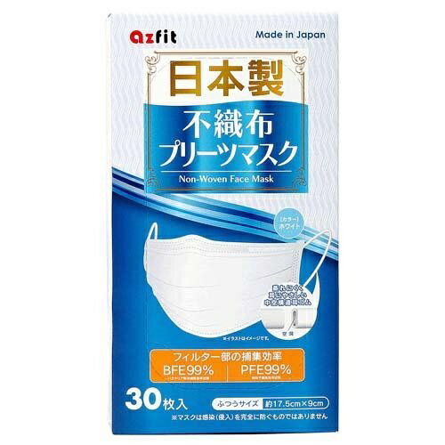 日本製不織布プリーツマスク ふつう