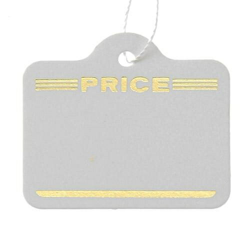 糸つき値札（金箔印刷）