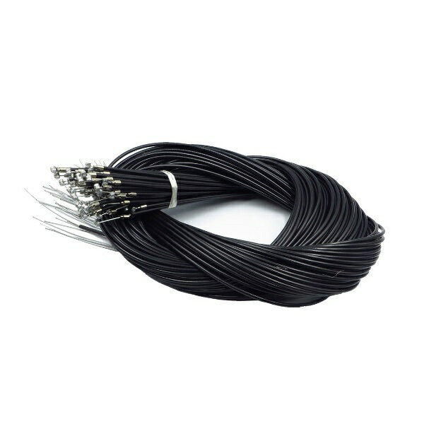 ブレーキワイヤー(ライナー入) バラx50本 ブラック 1650-1800mm