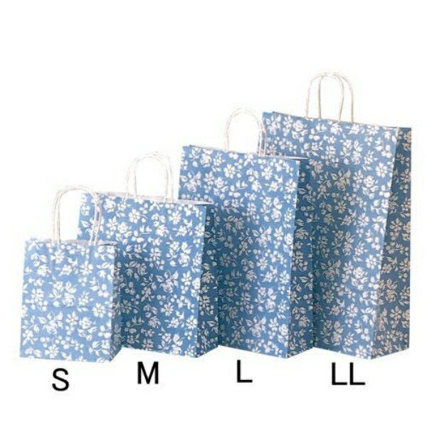 カレン ブルー 手提げ紙袋 Mサイズ