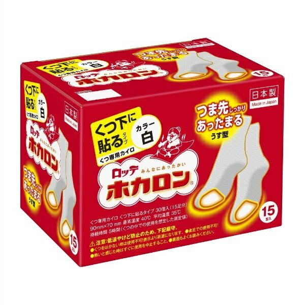 ホカロンくつ下に貼る15P