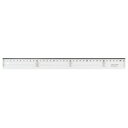 ライオン事務器 アクリル直線定規 36cm A−12 1本