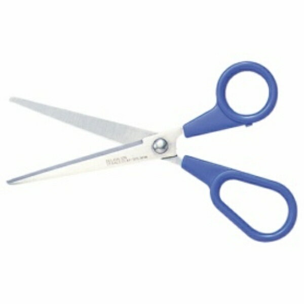 ライオン事務器 ステンレスはさみ 刃渡り78mm 青 AY−165 1本