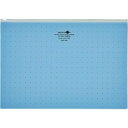リヒトラブ AQUA DROPs クリヤーケース A4ヨコ 青 F-5303-8 1枚