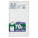 ジャパックス 容量表示入りポリ袋 乳白半透明 70L TSN70 1パック(10枚)(3)