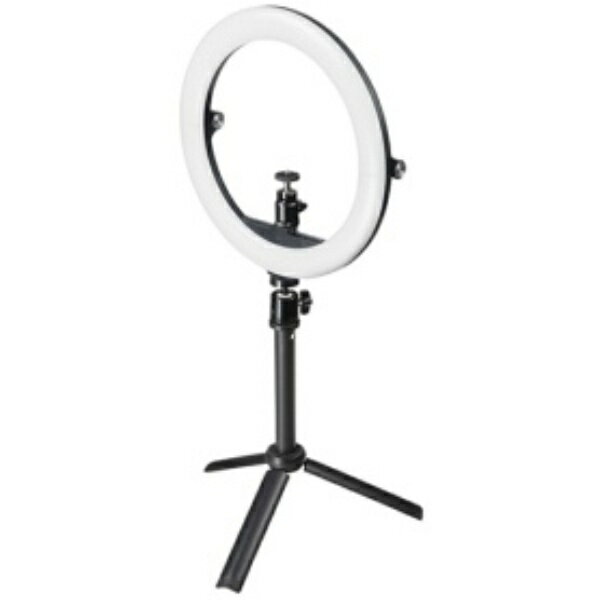 サンワサプライ WEBカメラ用LEDライト付きスタンド（テレワーク） CMS−STN2BK 1個