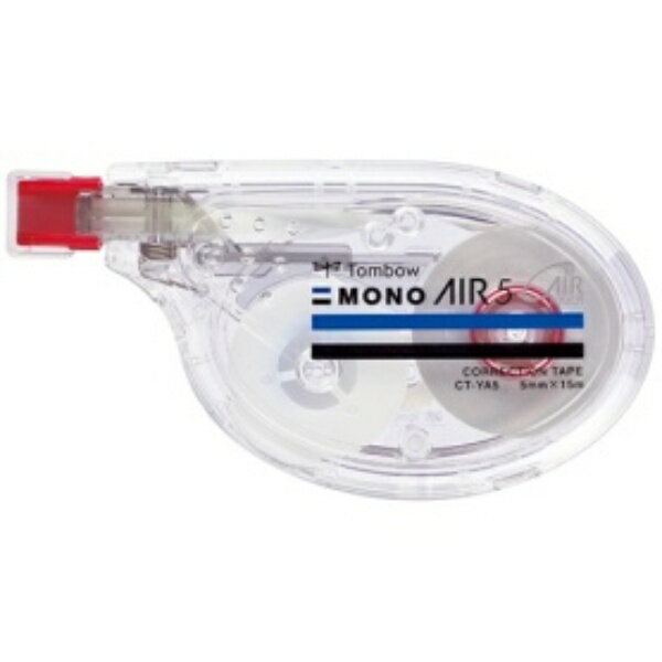トンボ鉛筆 修正テープ モノエアー ヨコ引きタイプ 5mm幅×15m 赤 CT−YA5 1個