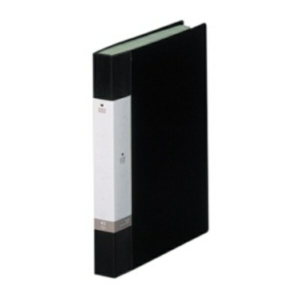 リヒトラブ リクエスト クリヤーブック A4タテ 40ポケット 背幅32mm 黒 G3202−24 1冊