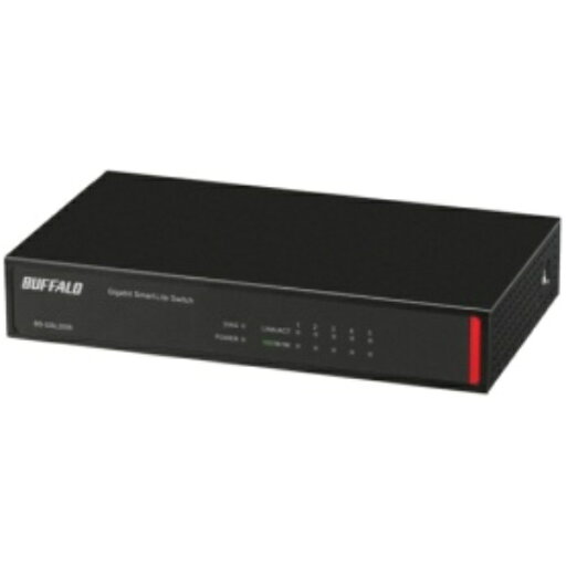 バッファロー レイヤー2 Giga スマートLiteスイッチ 5ポート ブラック BS−GSL2005 1台 バッファロー レイヤー2 Giga スマートLiteスイッチ 5ポート ブラック BS−GSL2005 1台