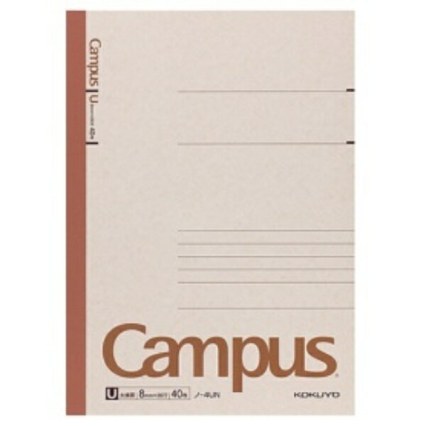 コクヨ キャンパスノート（太横罫） セミB5 U罫 40枚 ノ−4UN 1冊