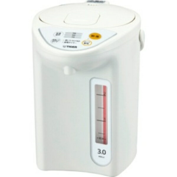 タイガー魔法瓶 マイコン電動ポット 3L ホワイト PDR−G301W 1台