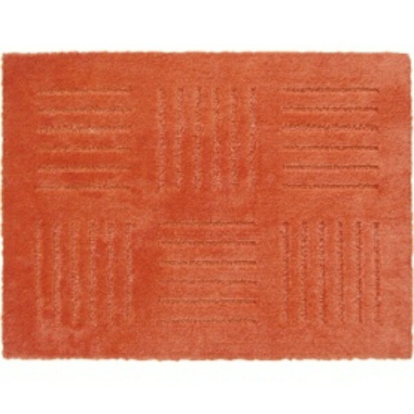 オカ ピタプラス ブリック ジョイントキッチンマット 約45×60cm オレンジ 1枚