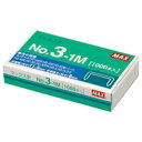 マックス ホッチキス針 中型35号・3号シリーズ 50本連結×20個入 No.3−1M 1箱