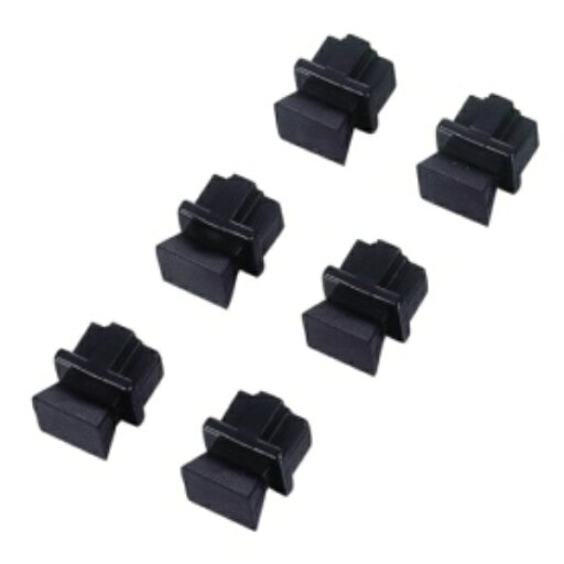 エレコム ほこりカバー RJ45用 ブラック LD−DUSTBK6 1箱(6個) エレコム ほこりカバー RJ45用 ブラック LD−DUSTBK6 1箱(6個)