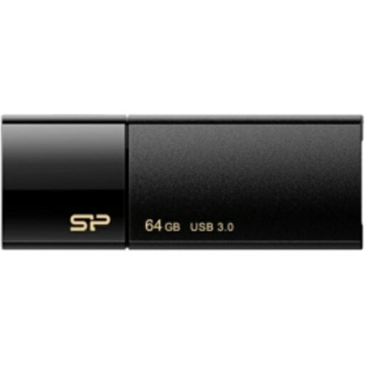 シリコンパワー USB3.0 スライド式フラッシュメモリ 64GB ブラック SP064GBUF3B05V1K 1個 シリコンパワー USB3.0 スライド式フラッシュメモリ 64GB ブラック SP064GBUF3B05V1K 1個