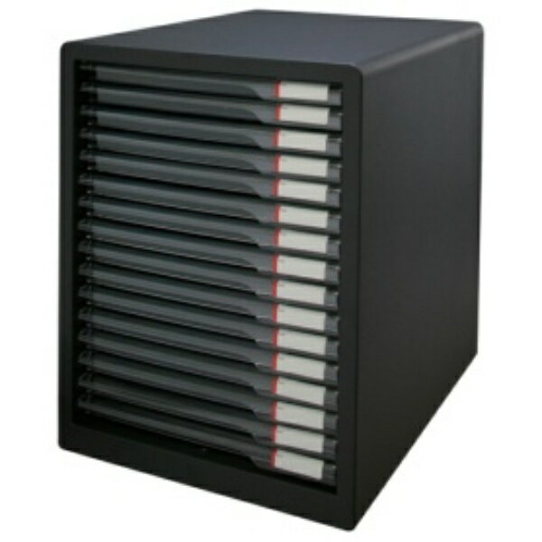 アイリスオーヤマ レターケース A4タテ スリム16段 ダークグレー L−16SSR 1台