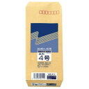 ピース R40再生紙クラフト封筒 長4 85g/m2 〒枠あり 411 1パック(100枚)