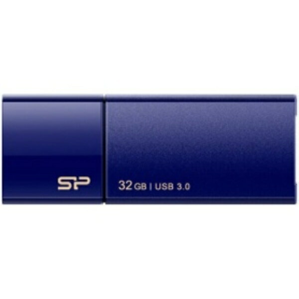 シリコンパワー USB3．0 スライド式フラッシュメモリ 32GB ネイビー SP032GBUF3B05V1D 1個