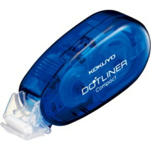 コクヨ テープのり ドットライナーコンパクト しっかり貼るタイプ 本体 青 8.4mm×11m タ−DM4500−08NB 1個