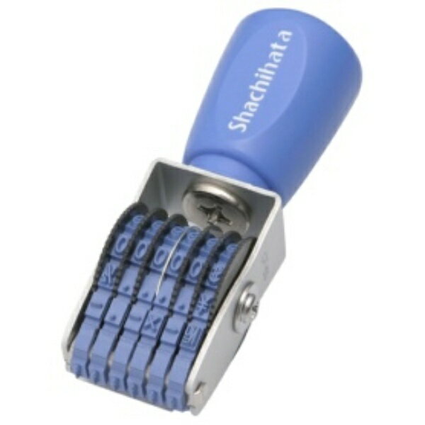 シヤチハタ 回転ゴム印 エルゴグリップ 欧文6連 5号 ゴシック体 CF−65G 1個