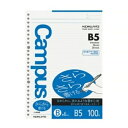 コクヨ キャンパス ルーズリーフ(さらさら書ける) B5 B罫 26穴 ノ−836B 1パック(100枚)
