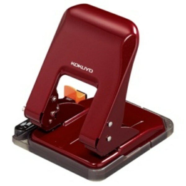 コクヨ 2穴パンチ ラクアケ 37枚穿孔 赤 PN−G37R 1台
