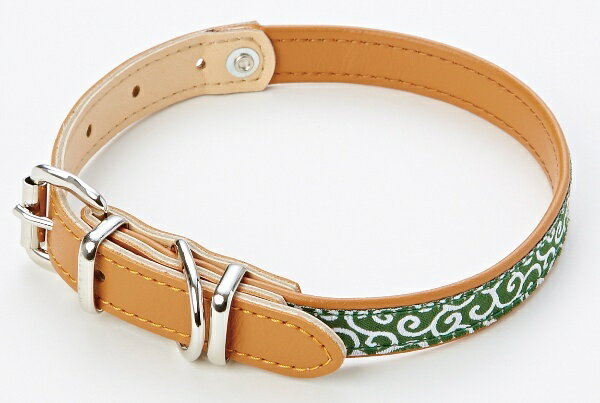 犬雅 唐草平首輪 M グリーン