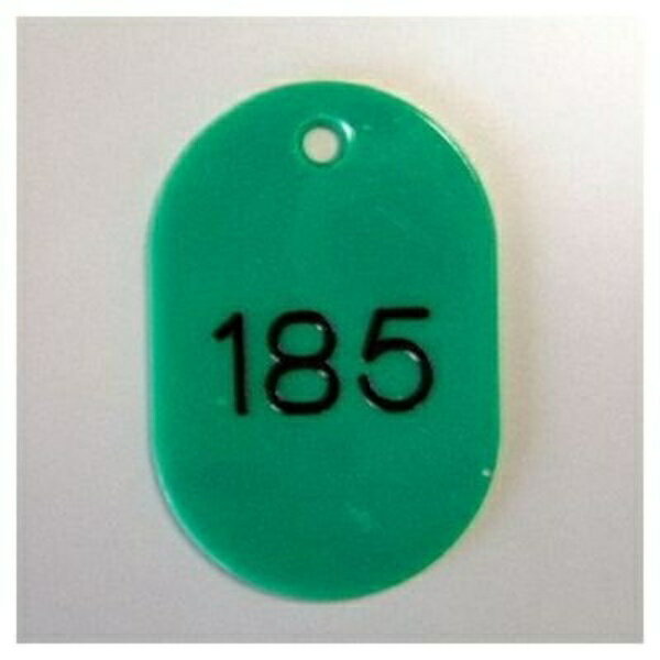 番号札　小判型・スチロール製　番号入（連番）　50枚1セット CR-BG44-G