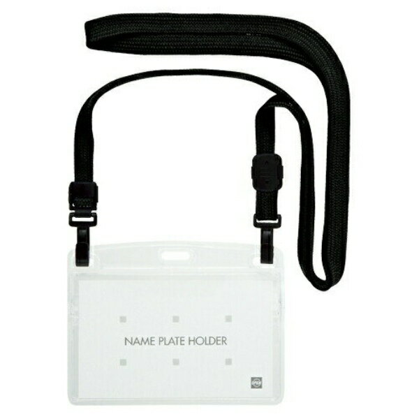 吊り下げ名札　ダブルフック式　10枚 NL-1-BK