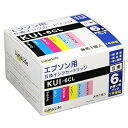 ワールドビジネスサプライ Luna Life エプソン用 KUI-6CL 互換インクカートリッジ 6本セット
