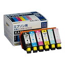 ワールドビジネスサプライ Luna Life エプソン用 互換インクカートリッジ KAM-6CL 6本セット LNEPKAM/6P