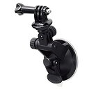 エレコム GoPro(ゴープロ) HERO9/8/7/6/5/MAX用 マウント 吸盤型 固定撮影 前後左右角度調整可 フロントガラス 取り外し簡単 ブラック AC-MBSU01BK(2)