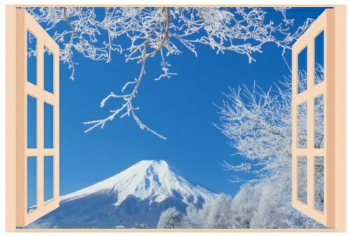 昭プラ お風呂のポスター 四季彩 雪富士 8095654