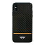 MINI 饤 iPhoneX ܥ+PUϡɥ Real Carbon Fiber - PC/TPU Hybrid Case - PU leather - Orange Stripe iPhone XMIRCHCPXOR