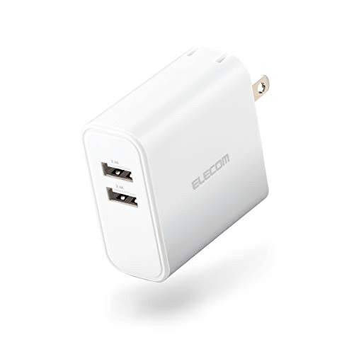 エレコム スマートフォン(スマホ)・タブレット用AC充電器/4.8A出力/USB-Aメス2ポート/おまかせ充電搭載/ホワイト MPA-ACU05WH エレコム スマートフォン(スマホ)・タブレット用AC充電器/4.8A出力/USB-Aメス2ポート/おまかせ充電搭載/ホワイト MPA-ACU05WH