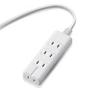 エレコム 磁石タップ/4個口(内3ピン1)/1m/ホワイト T-KM01-2410WH(2)
