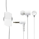 エレコム ステレオイヤホン/カナル型/φ3.5mm/マイク付/Fast Music/FR10CM/9.2mmドライバー/巻取/ホワイト EHP-FR10CMWH(2)